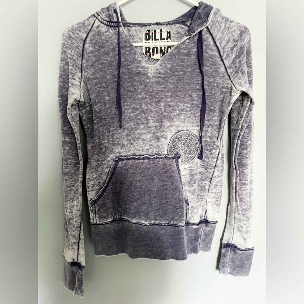 Billabong lightweight purple hoodie